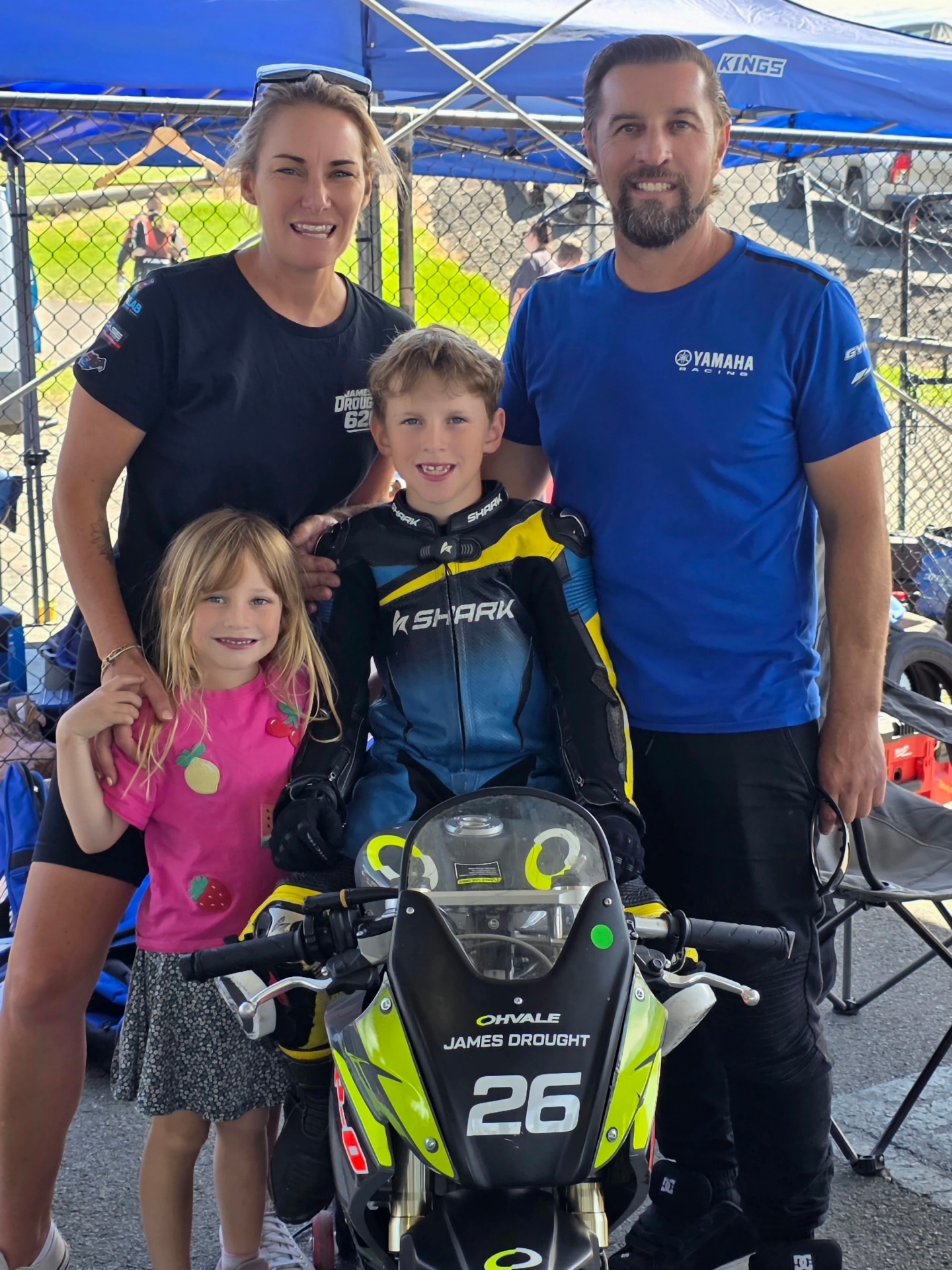 James and family at Australia Cup Round 1